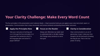 Clear Principles Understandable Guidelines: Making Content Clear and Simple | PPTX