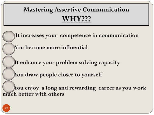 Understand and Master Assertiveness - Skills for Success in Life