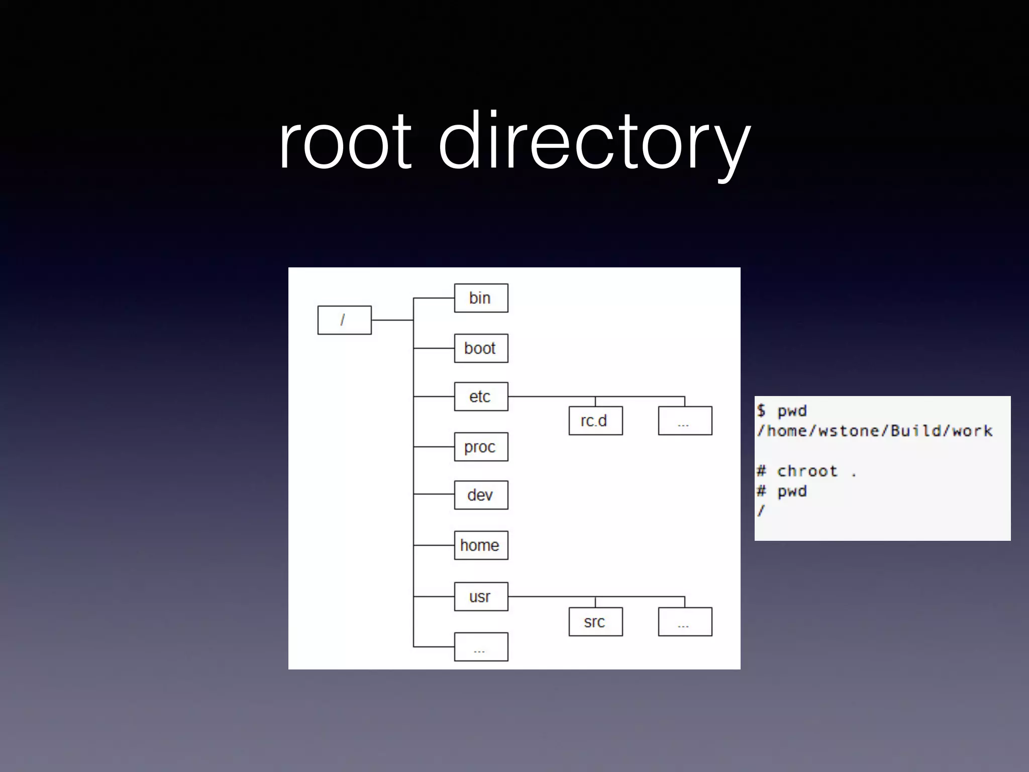root directory
 