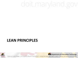 LEAN PRINCIPLES
 