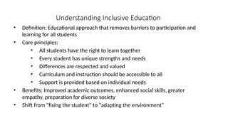 Understanding and Supporting Diverse Learners: Inclusive and ...