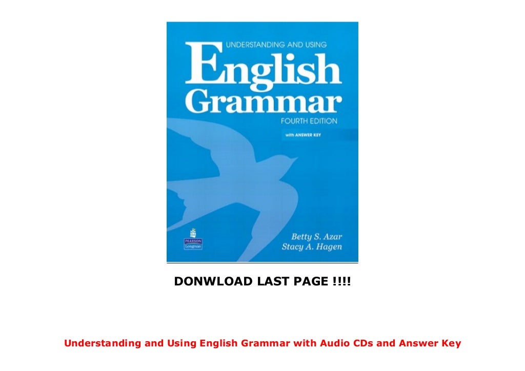 Understanding and Using English Grammar with Audio CDs and Answer Key
