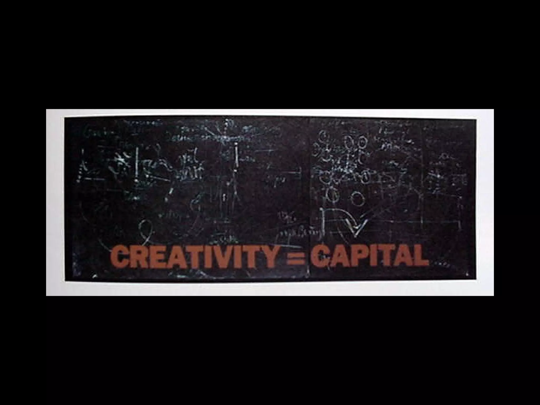 Creativity = Capital 