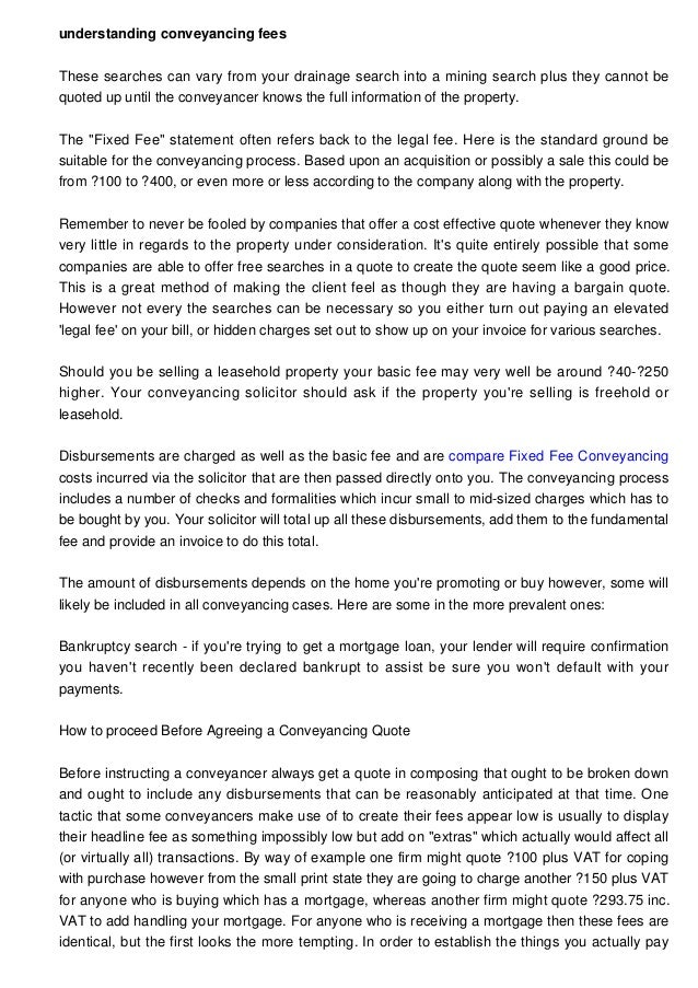 how much should conveyancing cost for selling a house