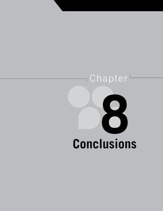 73
U n d e r s t a n d i n g   d i s a s t e r   M a n a g e M e n t   i n   P r a c t i c e




                                                 c ha pt e r




                                      Conclusions
                                                        8
 