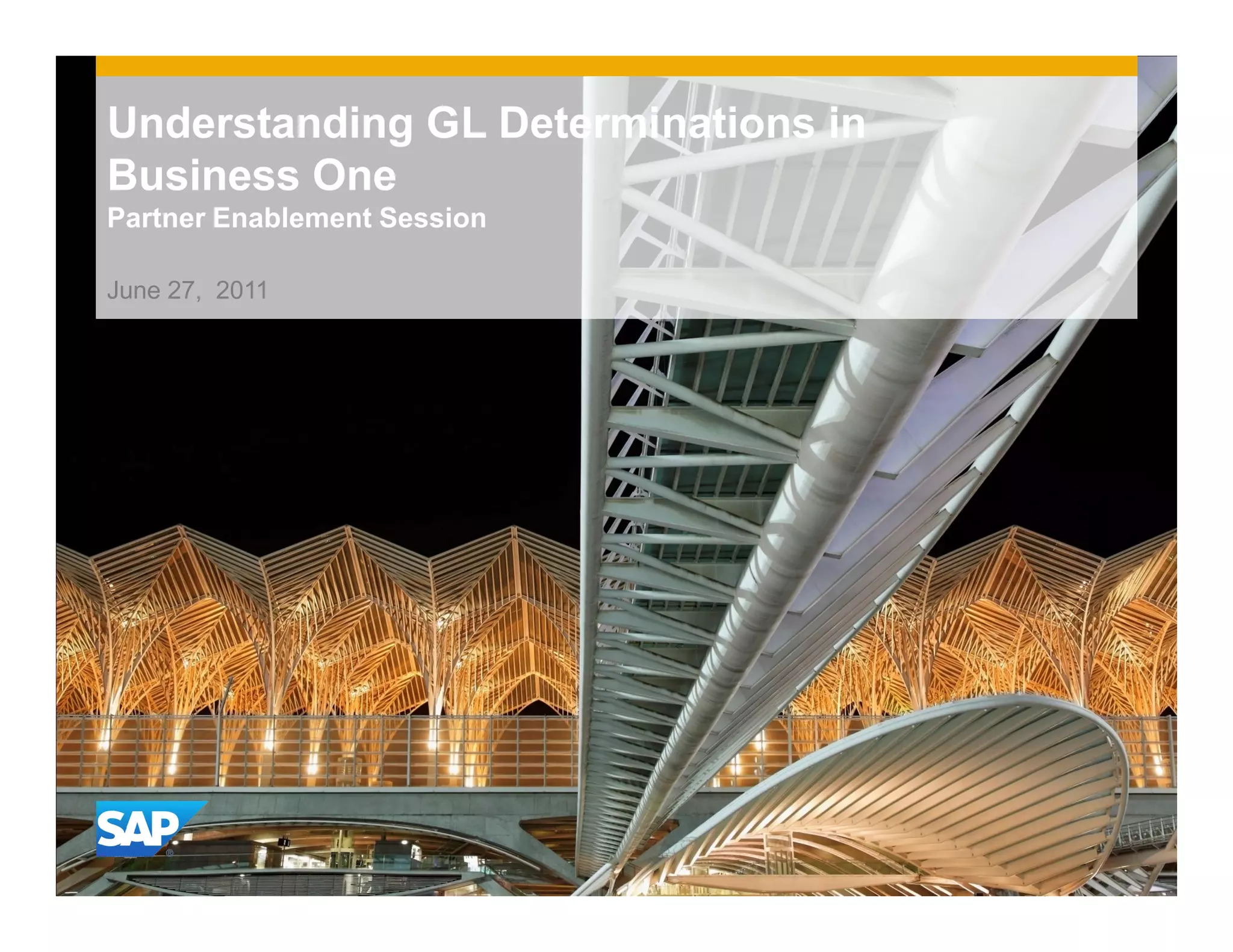 Gl One Understanding GL determinations in SAP Business One | PDF