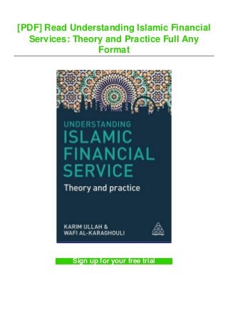 [PDF] Read Understanding Islamic Financial
Services: Theory and Practice Full Any
Format
Sign up for your free trial
 