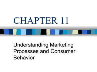 CHAPTER 11  Understanding Marketing Processes and Consumer Behavior  