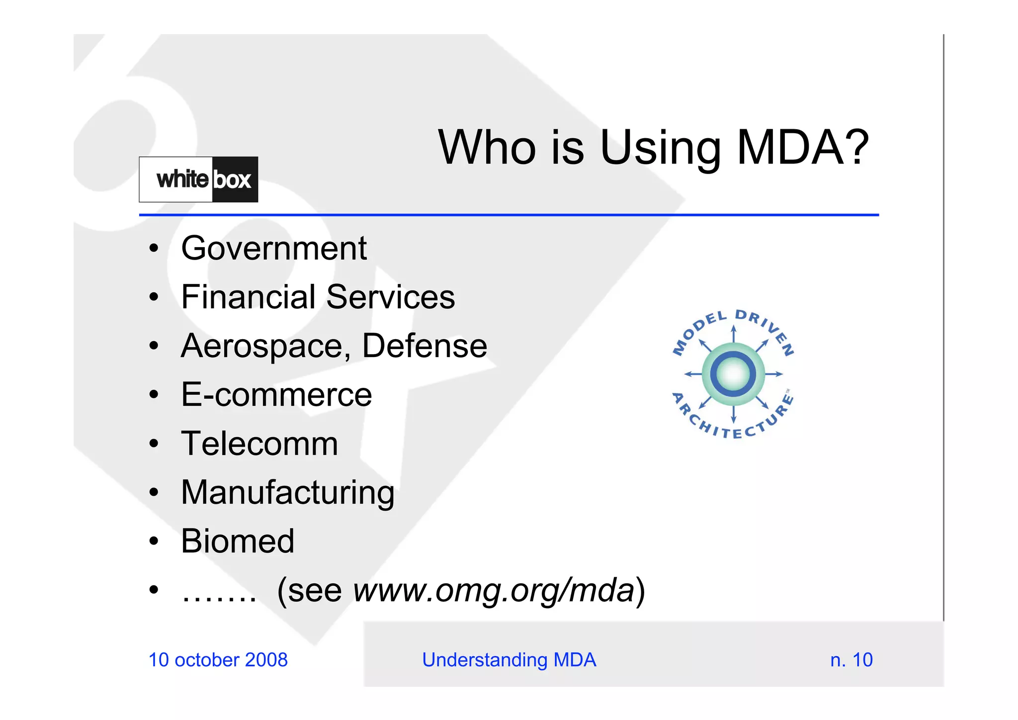 Understanding Mda