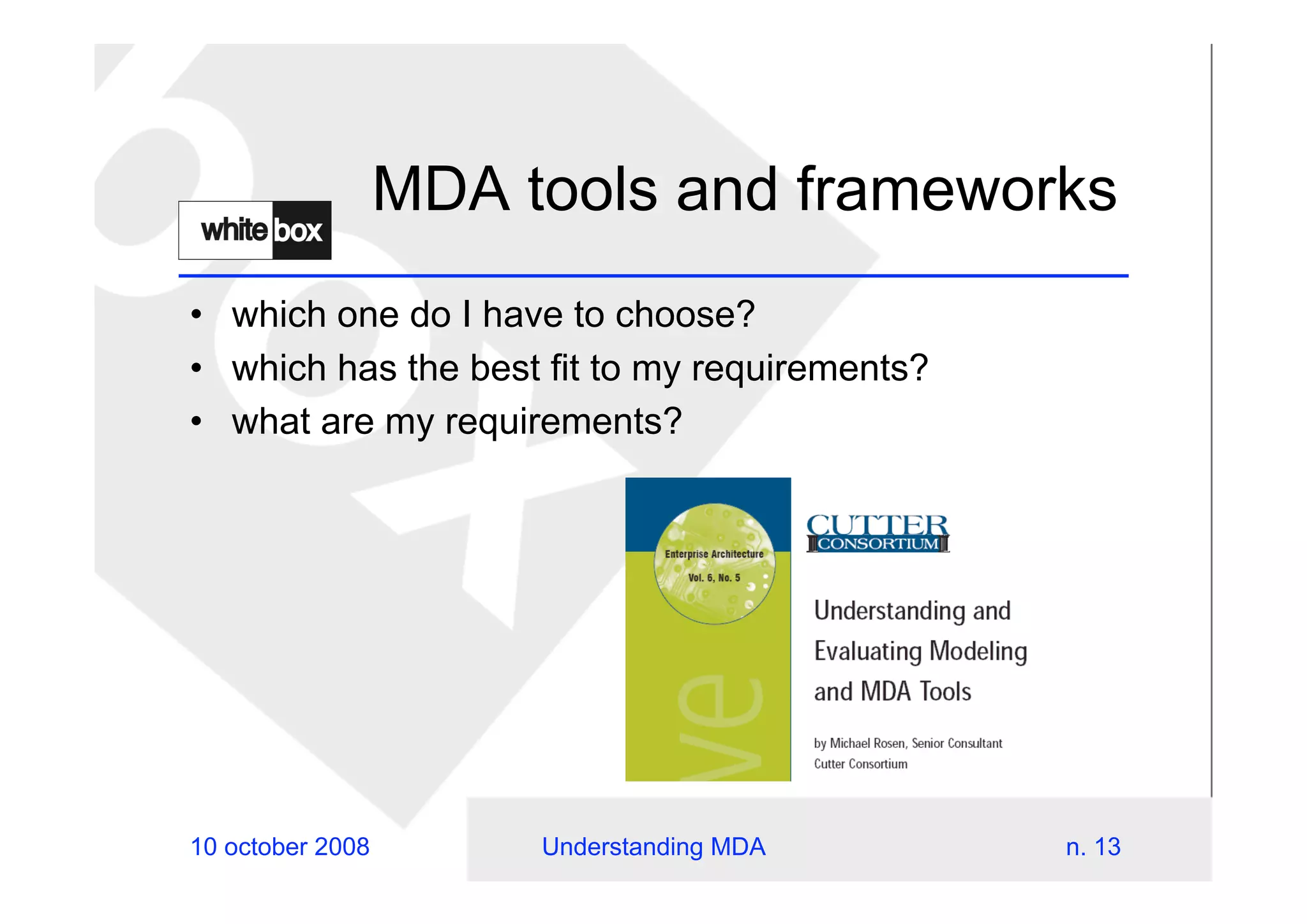 Understanding Mda