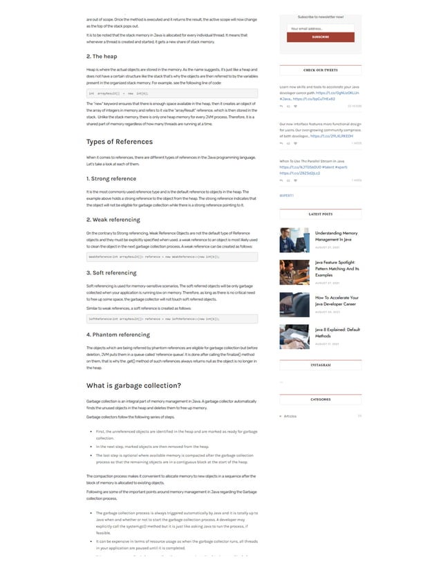 Understanding Memory Management In Java | PDF