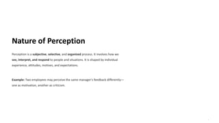 Understanding-Perception- concept and significance | PDF