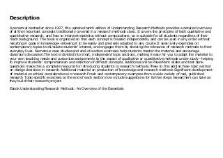 Ebook Understanding Research Methods: An Overview of the Essentials