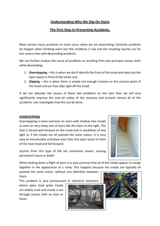 Understanding Slip on Stairs | PDF