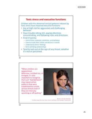 Understanding the impact of trauma on behavior | PDF