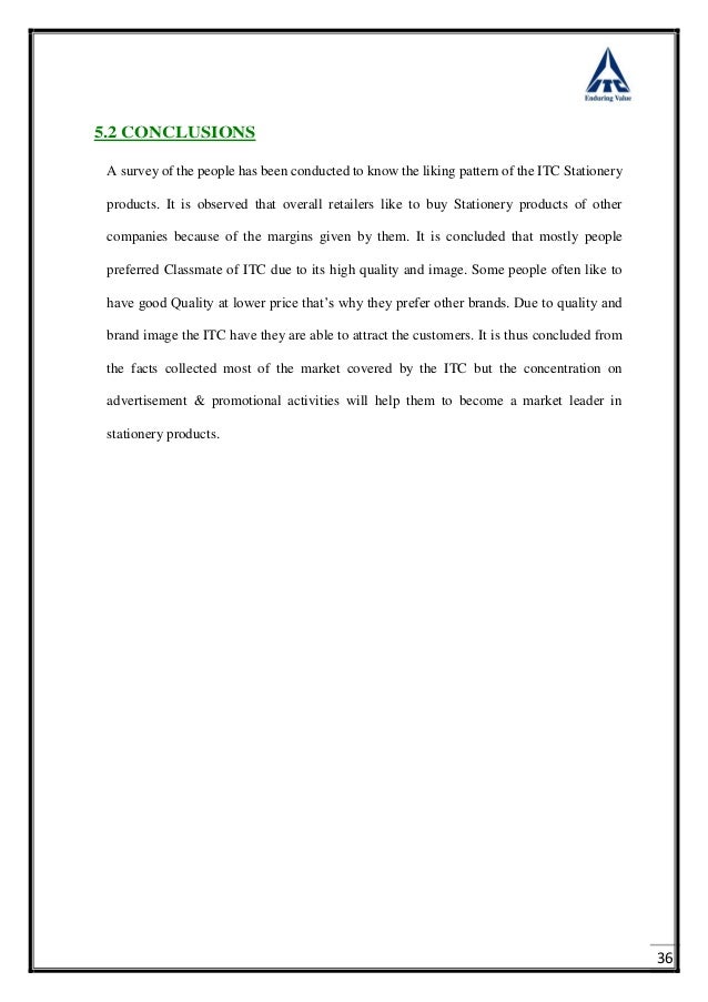 strategy and requirements of itc stationary supplies