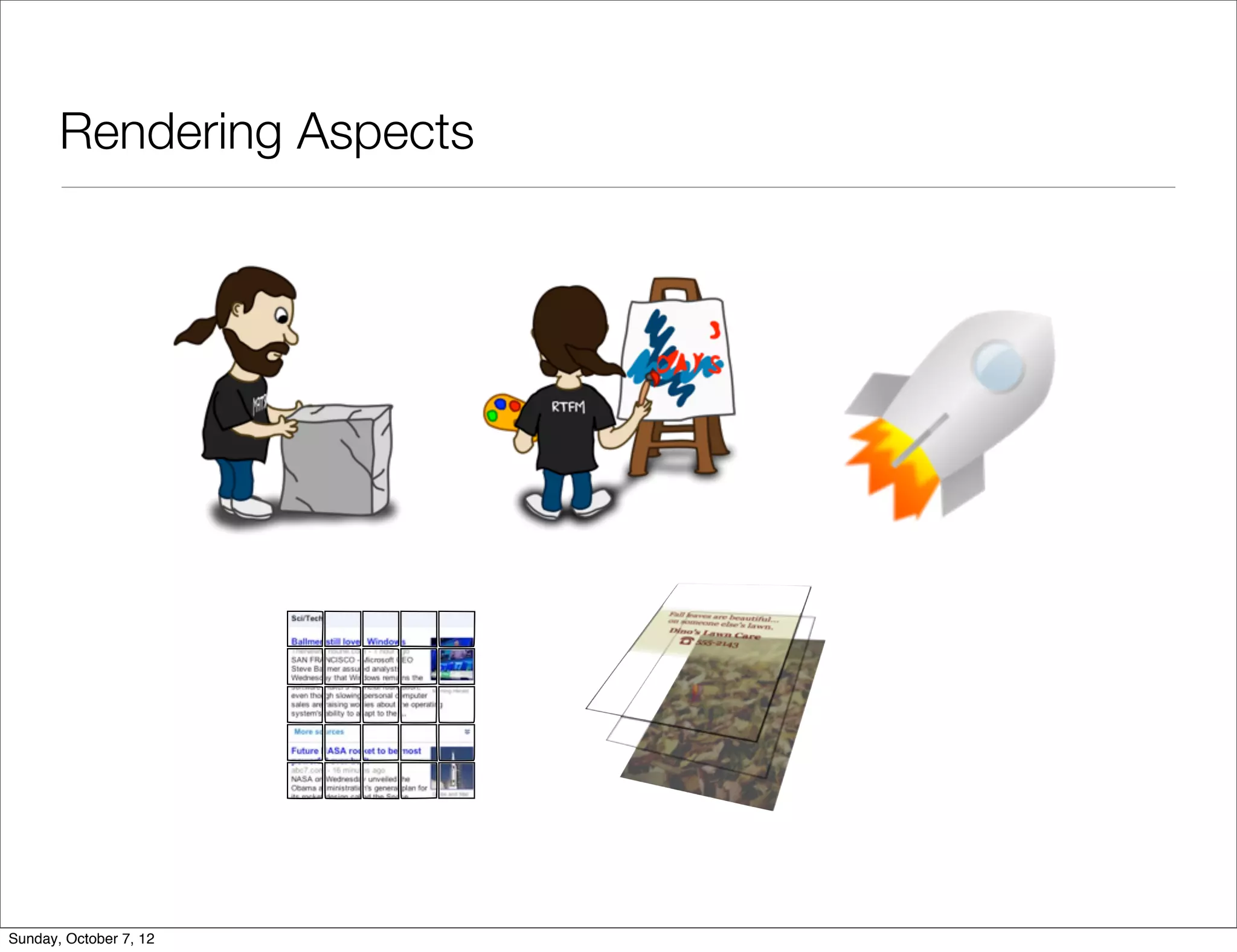 Rendering Aspects




Sunday, October 7, 12
 