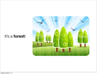 It’s a forest!




Sunday, October 7, 12
 