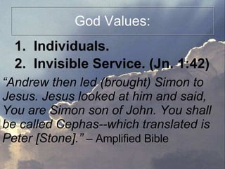 Understanding What God Values | PPT