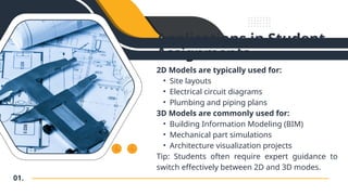 Understanding 2D and 3D Modelling in AutoCAD Projects.pptx