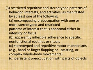 PERVASIVE DEVELOPMENTAL DISORDERS | PPTX