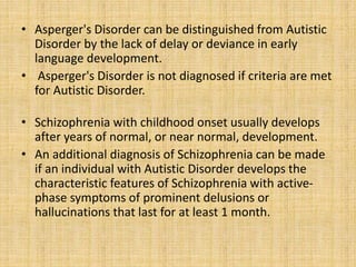 Normal Autistic Phase PERVASIVE DEVELOPMENTAL DISORDERS | PPTX