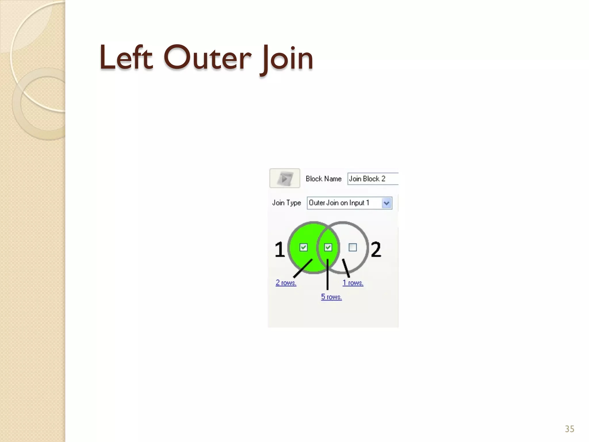 Left Outer Join 35 