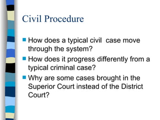Understanding A Civil Case | PPT