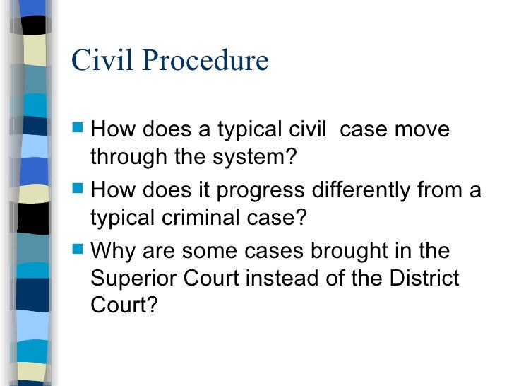 Understanding A Civil Case