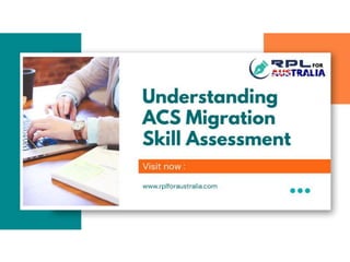 Understanding ACS Migration Skill Assessment