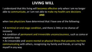 Understanding advance directives | PPTX