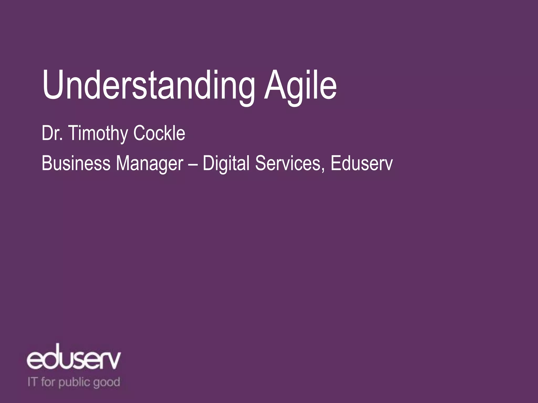 Understanding agile ppt