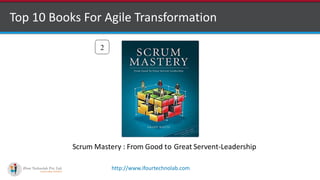 http://www.ifourtechnolab.com
Top 10 Books For Agile Transformation
2
Scrum Mastery : From Good to Great Servent-Leadership
 