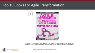 http://www.ifourtechnolab.com
Top 10 Books For Agile Transformation
3
Agile Estimating & Planning Your Sprint with Scrum
 