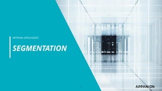 5
SEGMENTATION
ARTIFICIAL INTELLIGENCE
5
SEGMENTATION
ARTIFICIAL INTELLIGENCE
 