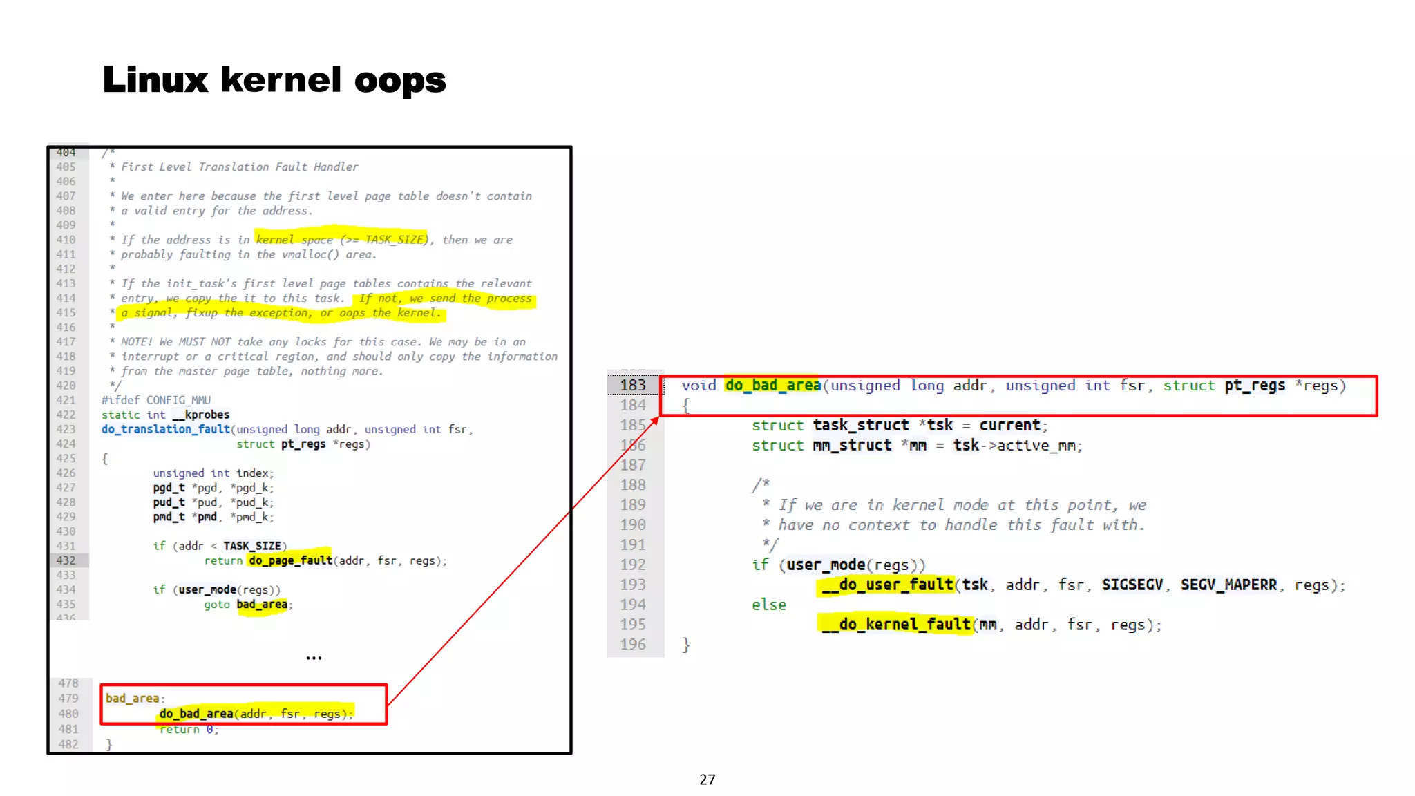 Page 28
…
27
Linux kernel oops
 