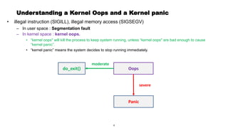 Understanding a kernel oops and a kernel panic | PDF