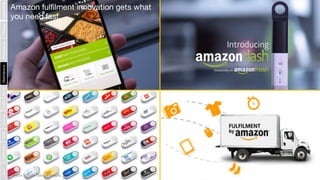 Amazon fulfilment innovation gets what
you need fast.
Photo Source: Google Images
LeadershipStrategyPerformanceMarketplace...