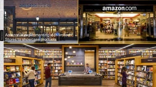 Amazon is experimenting with limited
Stores to showcase products
Photo Source: Google Images
LeadershipStrategyPerformance...