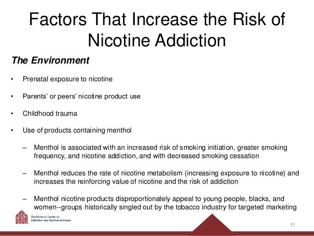 research paper nicotine addiction