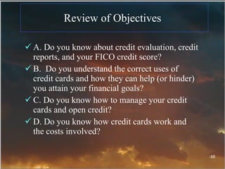 Understanding And Managing Credit | PPT