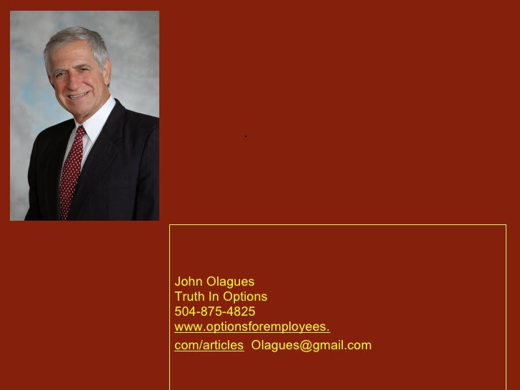 Understanding employee stock options