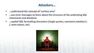 Understanding and preventing sql injection attacks | PPTX