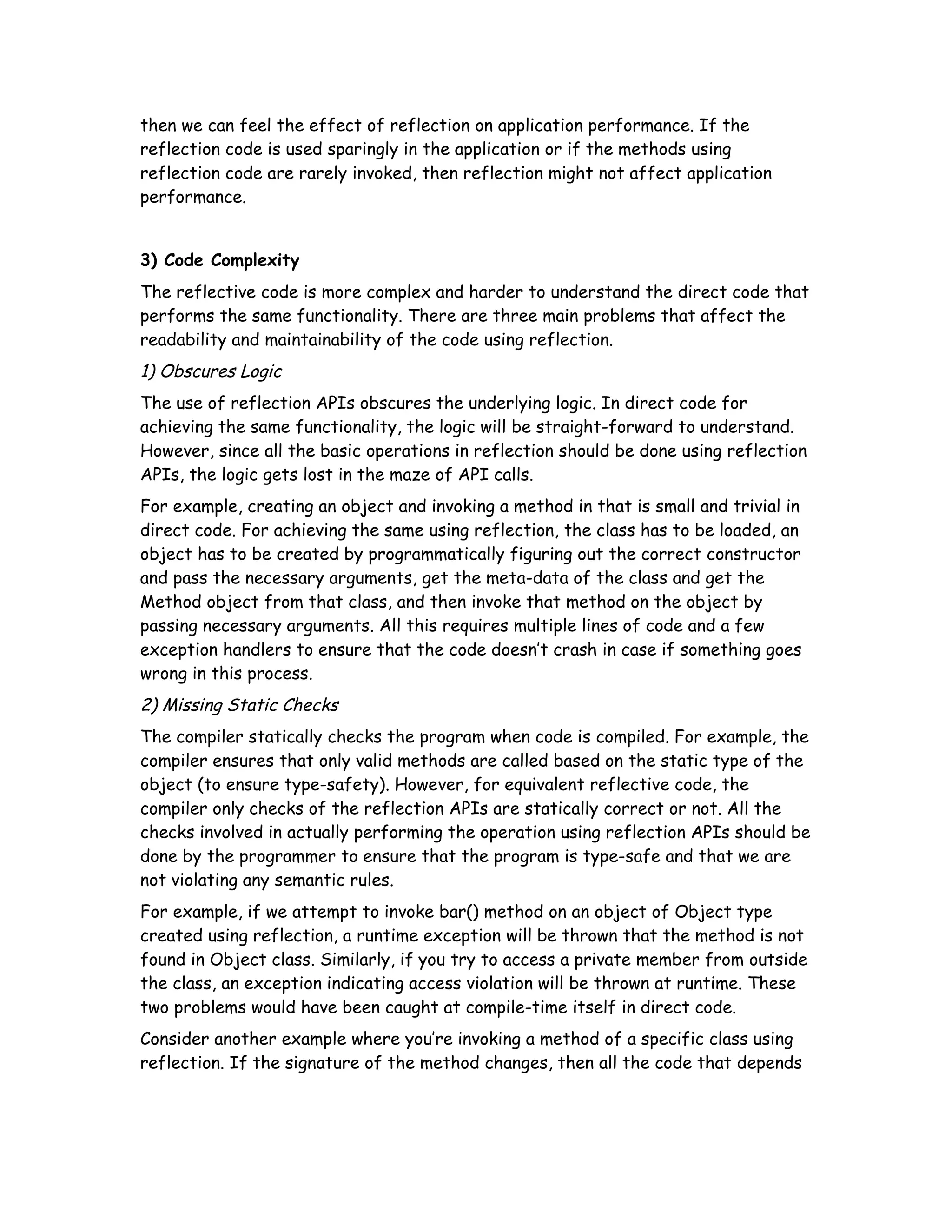 Understanding And Using Reflection