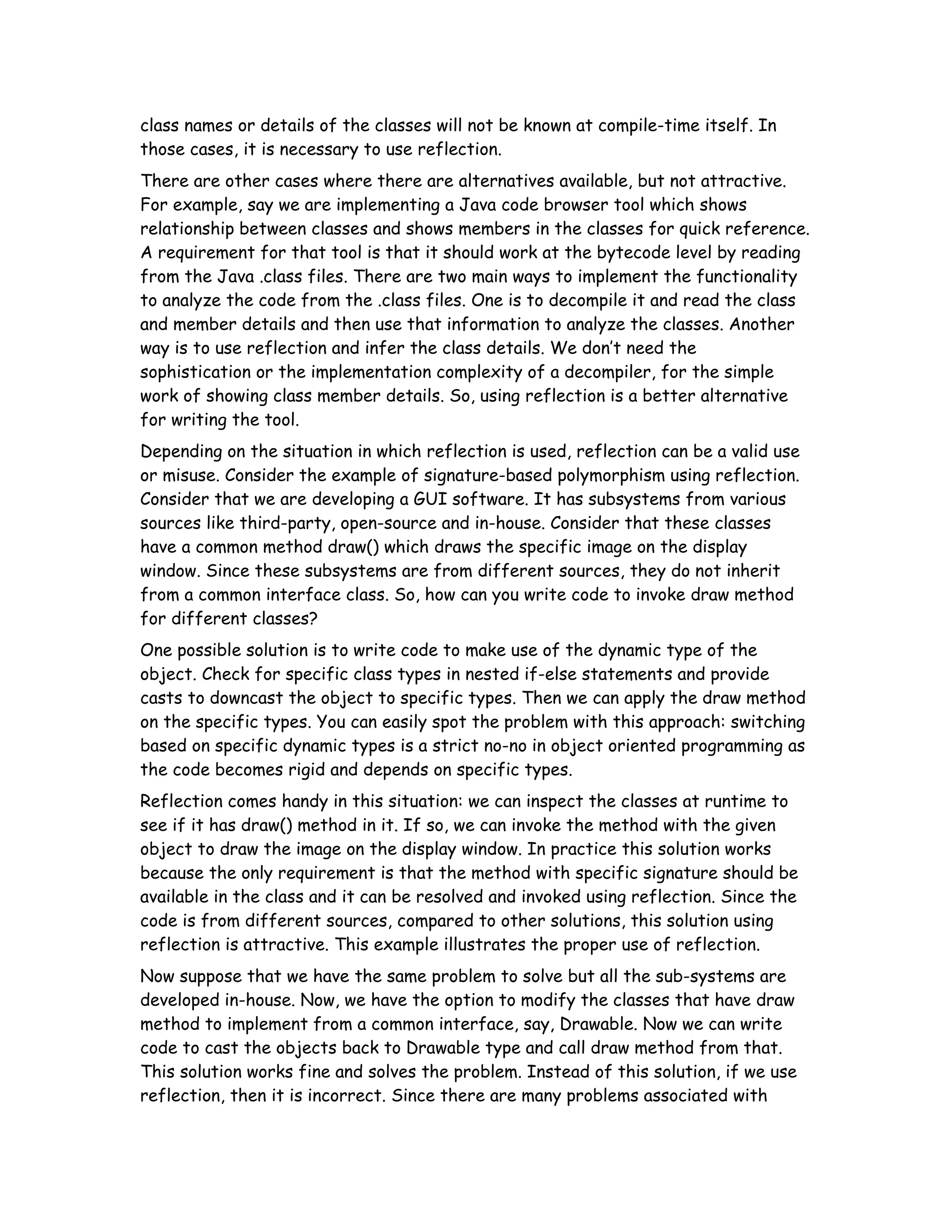 Understanding And Using Reflection