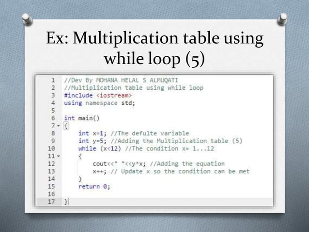 Understanding and using while in c++ | PPT