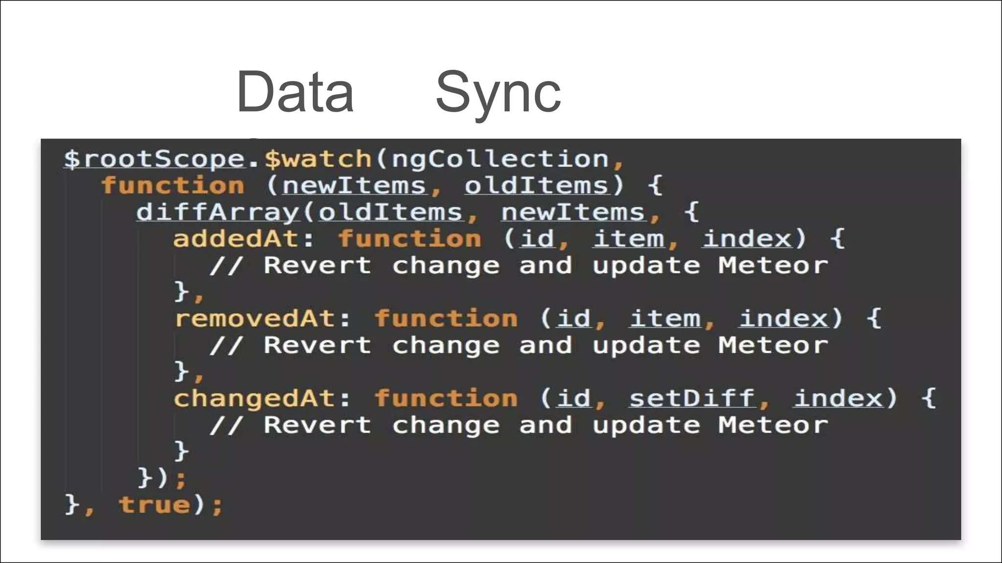 Data Sync
Solution
 