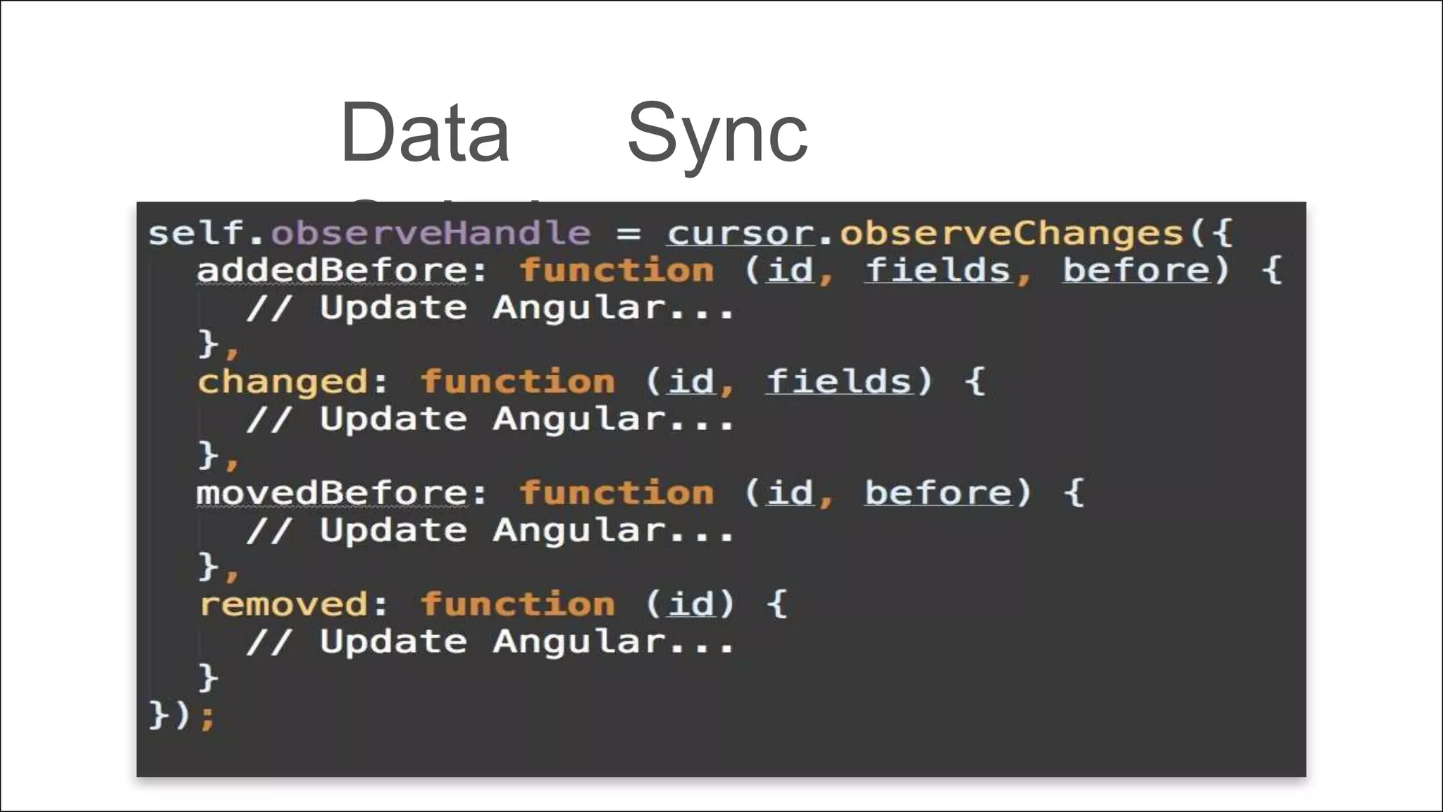 Data Sync
Solution
 