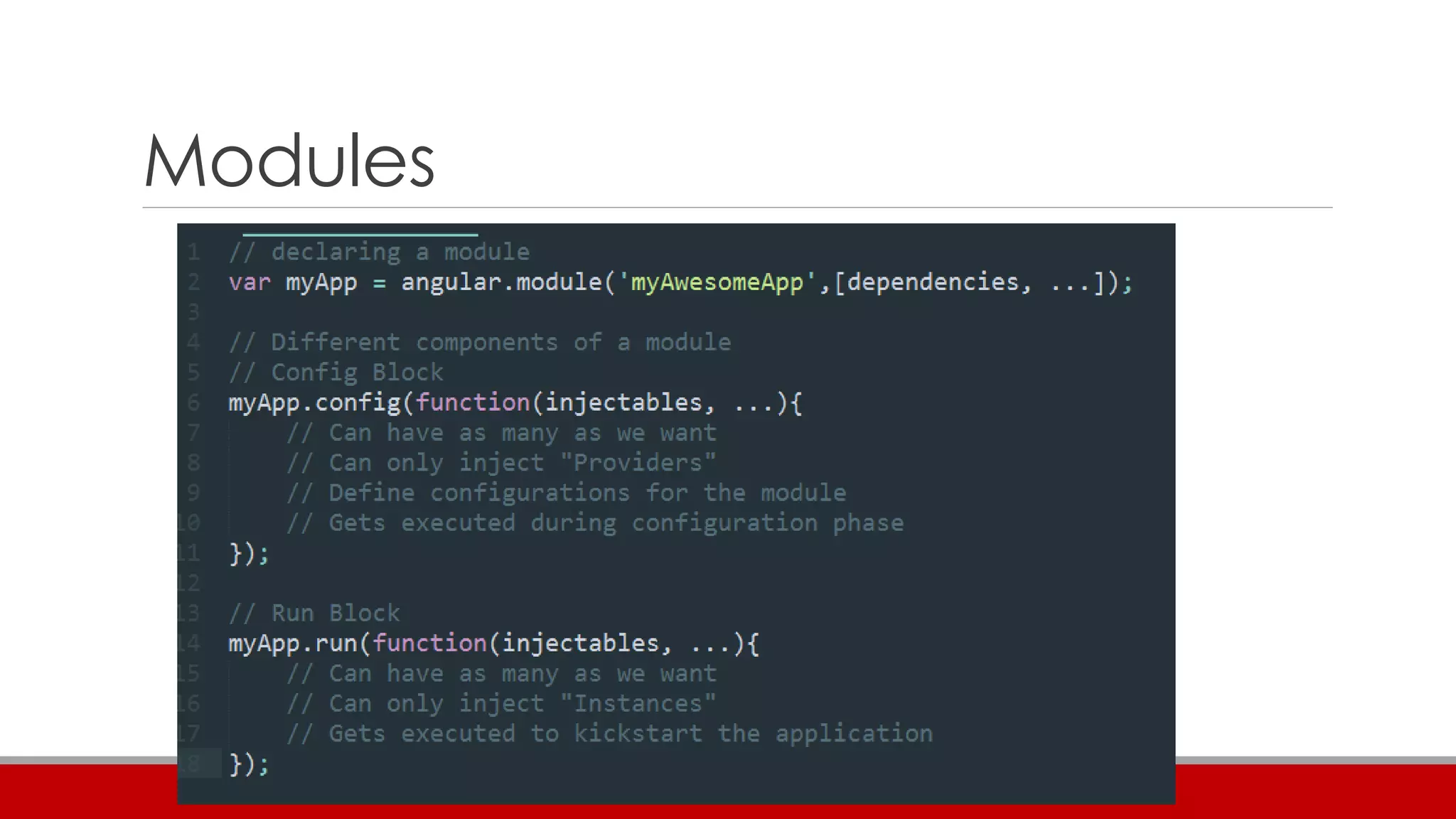 Modules
 