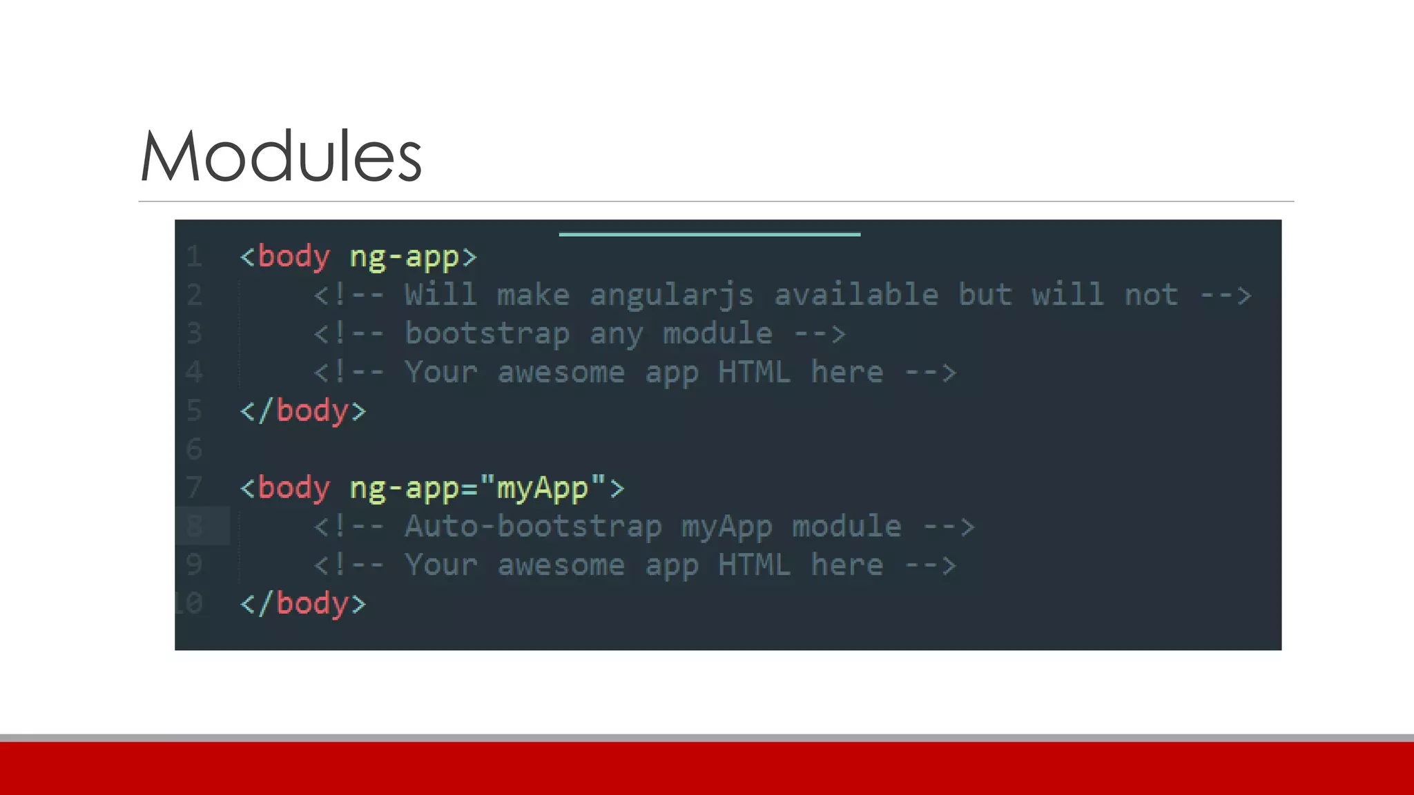 Modules
 